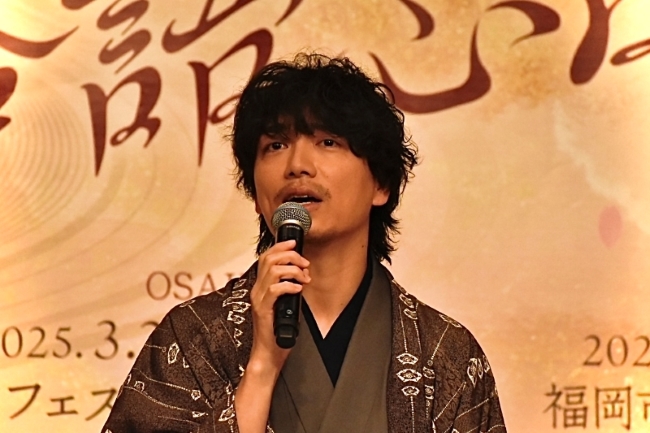梅芸_『昭和元禄落語心中』制作発表_山崎育三郎①_650